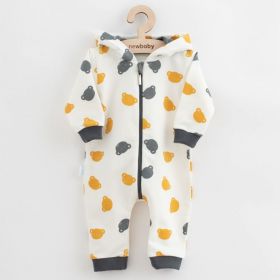 Kojenecký teplákový overal New Baby Little One šedá Šedá | 62 (3-6m), 68 (4-6m), 74 (6-9m), 80 (9-12m), 86 (12-18m), 92 (18-24m)