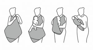 Dětská osuška s žínkou a ručníkem Belisima Swaddle bílá