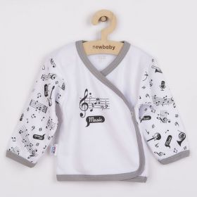 Kojenecká bavlněná košilka New Baby Music Bílá