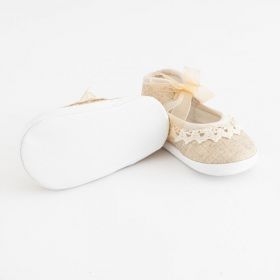 Kojenecké krajkové capáčky New Baby hnědá 0-3 m