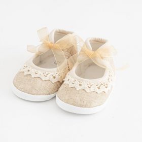 Kojenecké krajkové capáčky New Baby hnědá 3-6 m | 3- 6 m