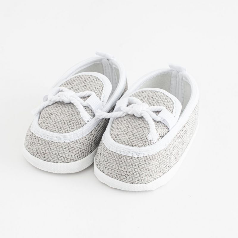 Kojenecké mokasíny-capáčky New Baby šedá 12-18 m Šedá