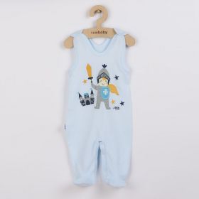 2-dílná kojenecká bavlněná soupravička New Baby Malý rytíř Modrá