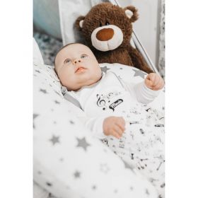 Kojenecké bavlněné dupačky New Baby Music Bílá