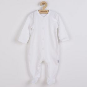 Kojenecký bavlněný overal New Baby Practical bílý kluk