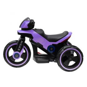 Dětská elektrická motorka Baby Mix POLICE fialová