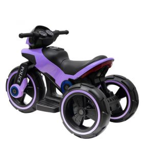 Dětská elektrická motorka Baby Mix POLICE fialová