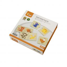 Dřevěné puzzle Viga Krmení zvířátek