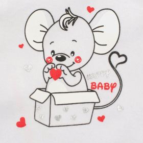 Kojenecká soupravička New Baby Mouse bílá