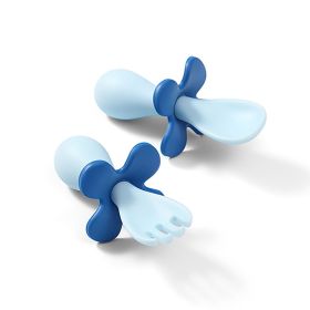 Ergonomický příbor pro děti Baby Ono modrozelený