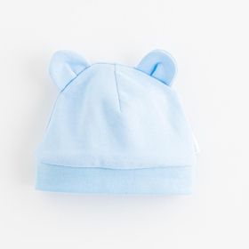 Kojenecká bavlněná čepička New Baby Kids modrá