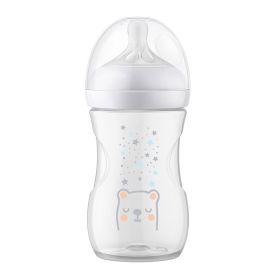 Láhev Avent Natural Response s ventilem Air Free 260 ml +1m medvěd