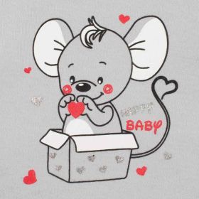 Kojenecká soupravička New Baby Mouse šedá Šedá