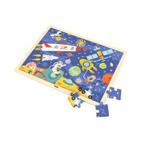 Dřevěné puzzle poznávej vesmír Viga 48 dílků