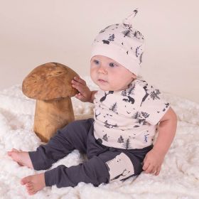 Kojenecká bavlněná čepička Nicol Bambi Béžová