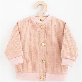 Kojenecký mušelínový kabátek New Baby Comfort clothes růžová | 80 (9-12m), 86 (12-18m)