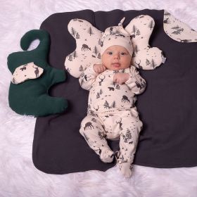 Kojenecké bavlněné polodupačky Nicol Bambi Béžová