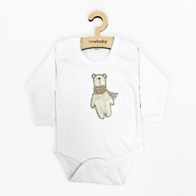 Kojenecké body s dlouhým rukávem New Baby Polar Bear Bílá | 62 (3-6m), 68 (4-6m), 74 (6-9m), 80 (9-12m), 86 (12-18m)