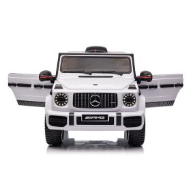 Elektrické autíčko BABYMIX Mercedes-Benz G63 AMG white BABY MIX