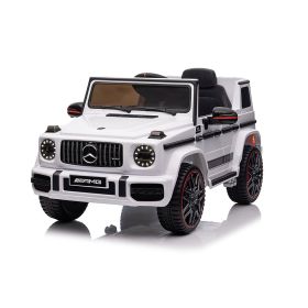 Elektrické autíčko BABYMIX Mercedes-Benz G63 AMG white BABY MIX
