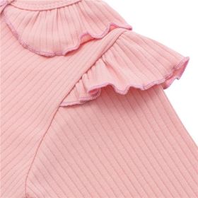 Kojenecký bavlněný overal New Baby Stripes růžový