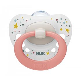 Šidítko NUK Signature 0-6m broskvovo bílá Dle obrázku | 0-6 m