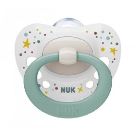 Šidítko NUK Signature 0-6m zeleno bílá | 0-6 m