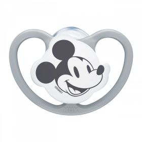 Šidítko Space NUK 6-18m Disney Mickey Mouse šedá Šedá