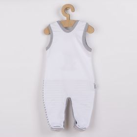 Kojenecké bavlněné dupačky New Baby Zebra exclusive Bílá