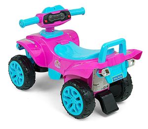 Dětské odrážedlo se zvukem Čtyřkolka Milly Mally Monster Pink