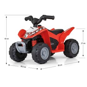 Elektrická čtyřkolka Milly Mally Honda ATV červená