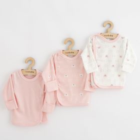 Kojenecká košilka New Baby Classic II Holka 3ks růžová | 50, 62 (3-6m), 68 (4-6m)