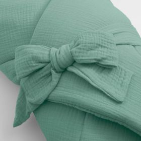 Mušelínová zavinovačka s kapucí New Baby zelená