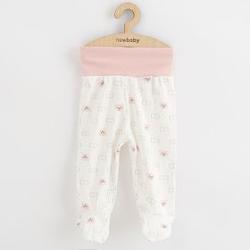Kojenecké polodupačky New Baby Classic II medvídek růžový | 68 (4-6m), 74 (6-9m)