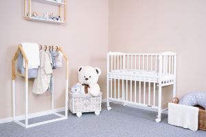 Dětská přístavná postýlka New Baby MATEO 90x40 cm bílá
