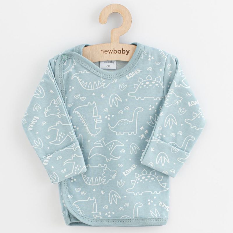 Kojenecká košilka New Baby Classic II dino mátový Zelená