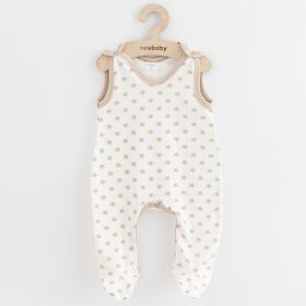 Kojenecké dupačky New Baby Classic II hvězdy béžové | 74 (6-9m), 80 (9-12m)
