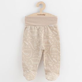 Kojenecké polodupačky New Baby Classic II dino béžové | 80 (9-12m)