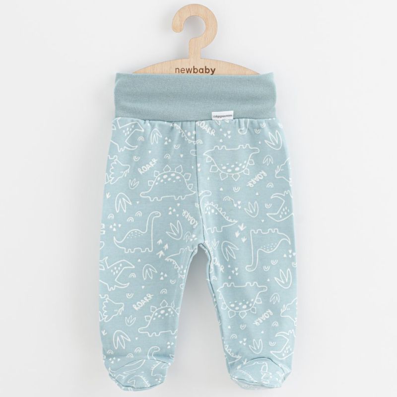 Kojenecké polodupačky New Baby Classic II dino mátové Zelená