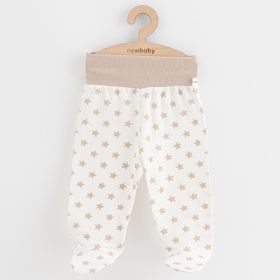 Kojenecké polodupačky New Baby Classic II hvězdy béžové | 50, 56 (0-3m), 62 (3-6m), 68 (4-6m)
