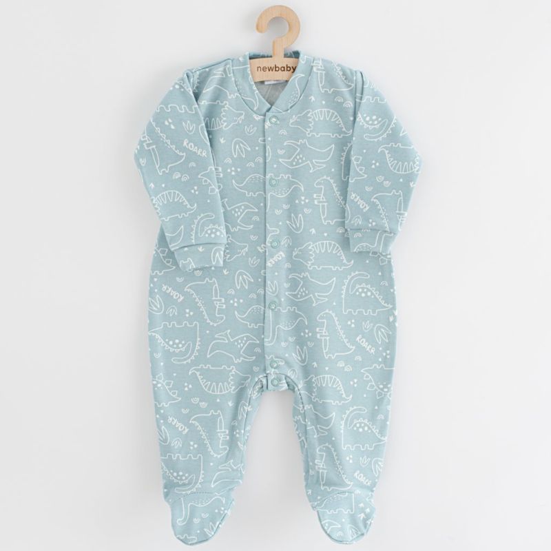Kojenecký overal New Baby Classic II dino mátový Zelená