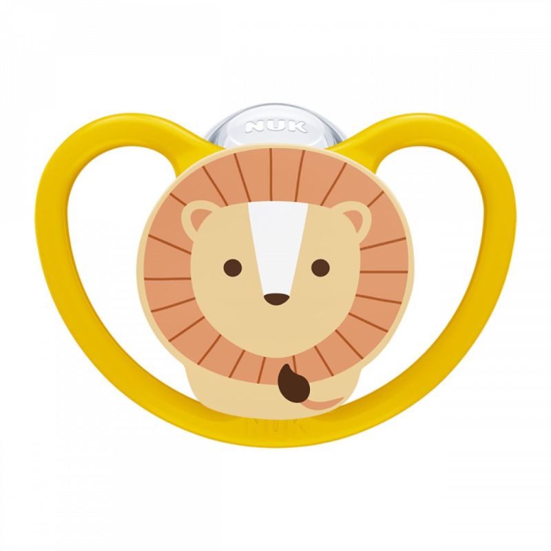 Šidítko Space NUK 6-18m lion Hnědá