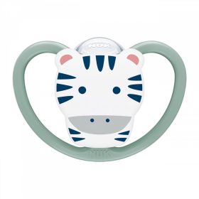 Šidítko Space NUK 6-18m ribs Bílá | 6-18 m