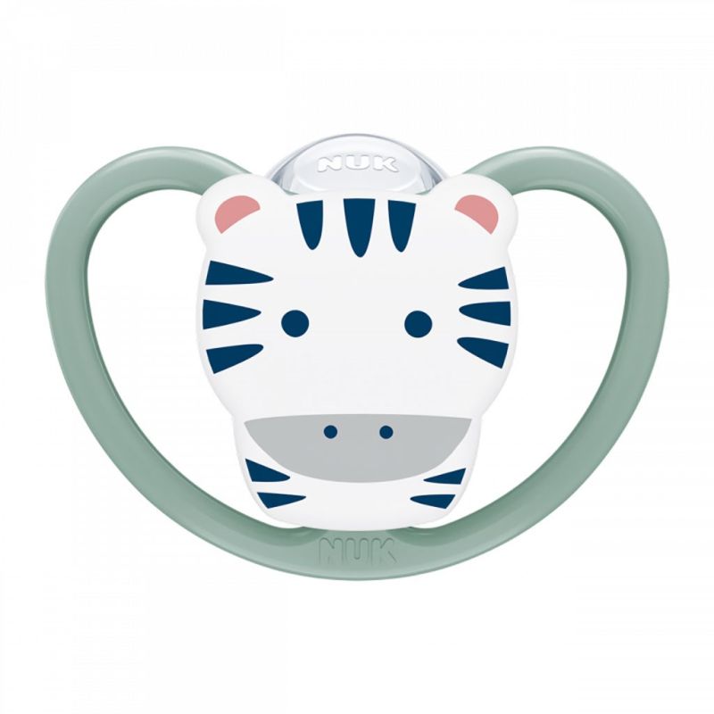 Šidítko Space NUK 6-18m ribs Bílá