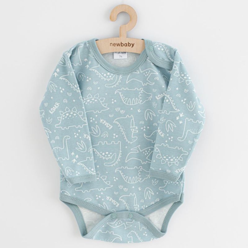 Kojenecké body New Baby Classic II dino mátový Zelená