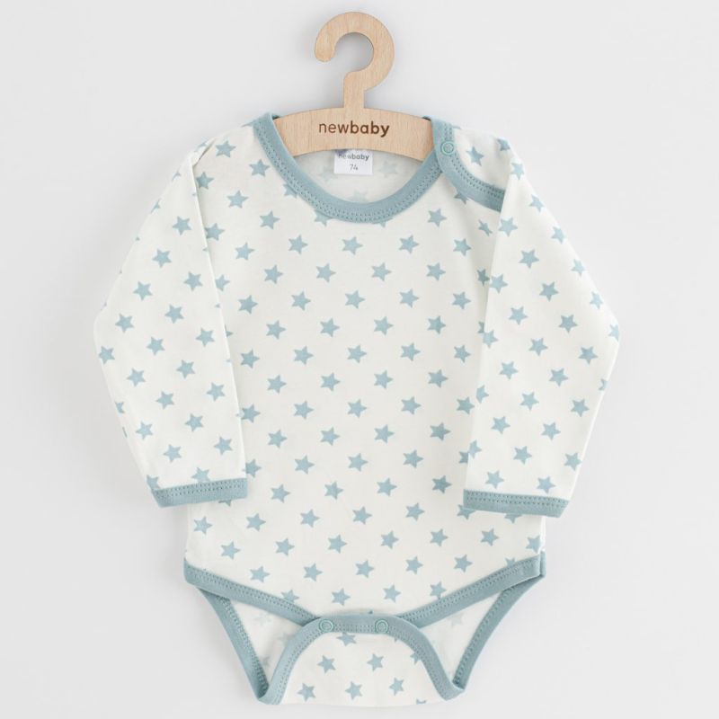 Kojenecké body New Baby Classic II hvězdy mátové Zelená