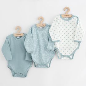 Kojenecké celorozepínací body New Baby Classic II Uni 3ks mátové Zelená | 50, 56 (0-3m), 62 (3-6m), 68 (4-6m)