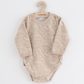 Kojenecké celorozepínací body New Baby Classic II dino béžový | 50