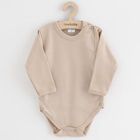 Kojenecké celorozepínací body New Baby Classic II světle béžové | 50, 56 (0-3m), 62 (3-6m), 68 (4-6m)