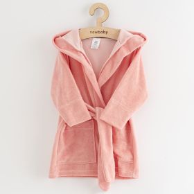Dětský froté župan New Baby Comfortably pink Růžová | 104/110, 116/122, 80/86, 92/98